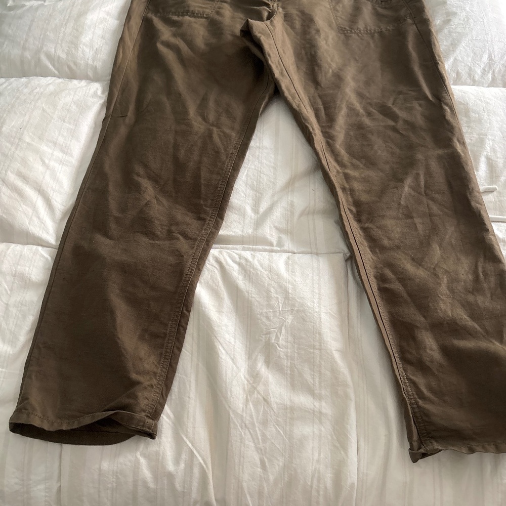 Loft Marisa cropped pants linen / cotton